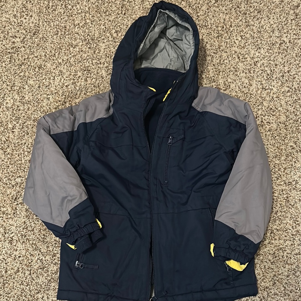 Little Kids Children’s Place Navy and Gray Jacket